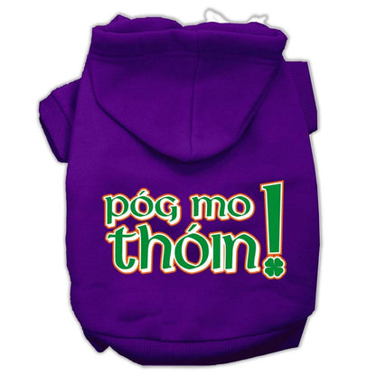 Pet Dog & Cat Hoodie Screen Printed, "Pog Mo Thoin!" - DOGGO'S KING