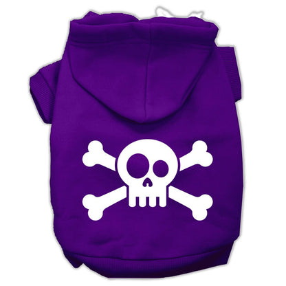 Pet Dog and Cat Hoodie Screen Printed, "Skull & Crossbones" - DOGGO'S KING