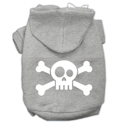 Pet Dog and Cat Hoodie Screen Printed, "Skull & Crossbones" - DOGGO'S KING