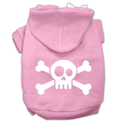 Pet Dog and Cat Hoodie Screen Printed, "Skull & Crossbones" - DOGGO'S KING