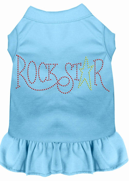 Pet Dog & Cat Dress Rhinestone, "RockStar" - DOGGO'S KING