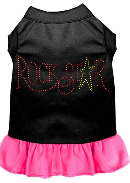 Pet Dog & Cat Dress Rhinestone, "RockStar" - DOGGO'S KING