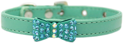 Dog, Puppy & Pet Fashion Collar, "Bow-Dacious Crystal" - DOGGO'S KING