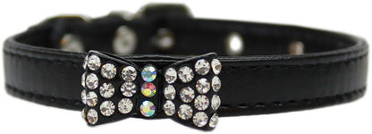 Dog, Puppy & Pet Fashion Collar, "Bow-Dacious Crystal" - DOGGO'S KING