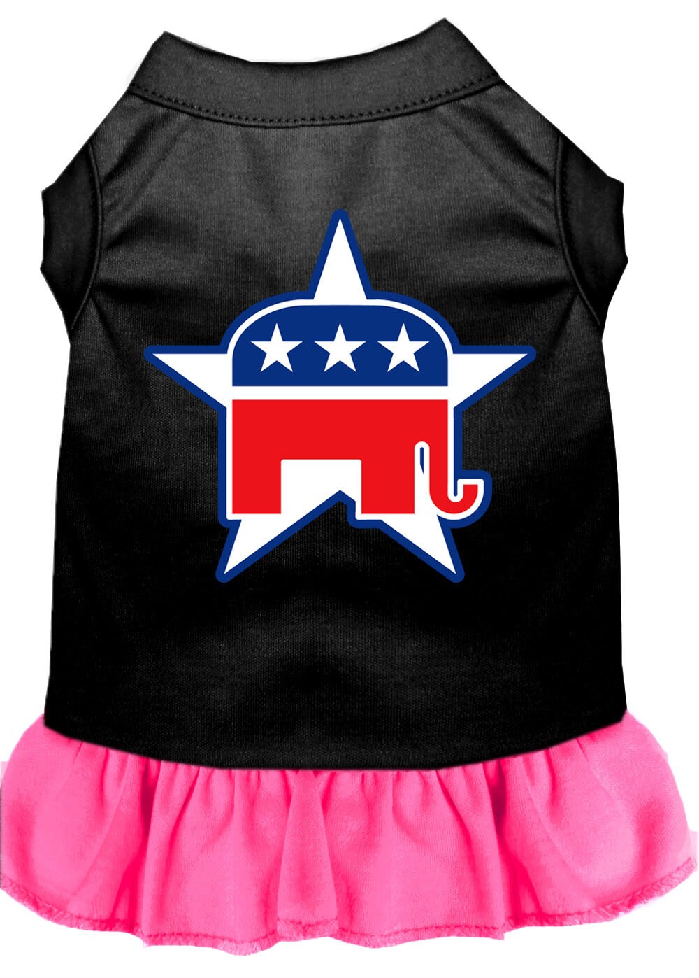 Dog Dress, Pet Dog & Cat Dress Screen Printed, "Republican"