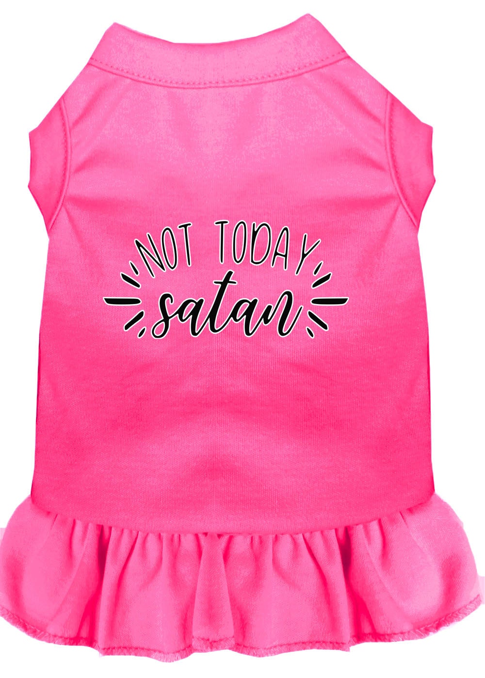 Pet Dog & Cat Dress Screen Printed, "Not Today Satan"