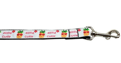 Pet Dog & Cat Nylon Collar or Leash, "Aloha Cutie" - DOGGO'S KING