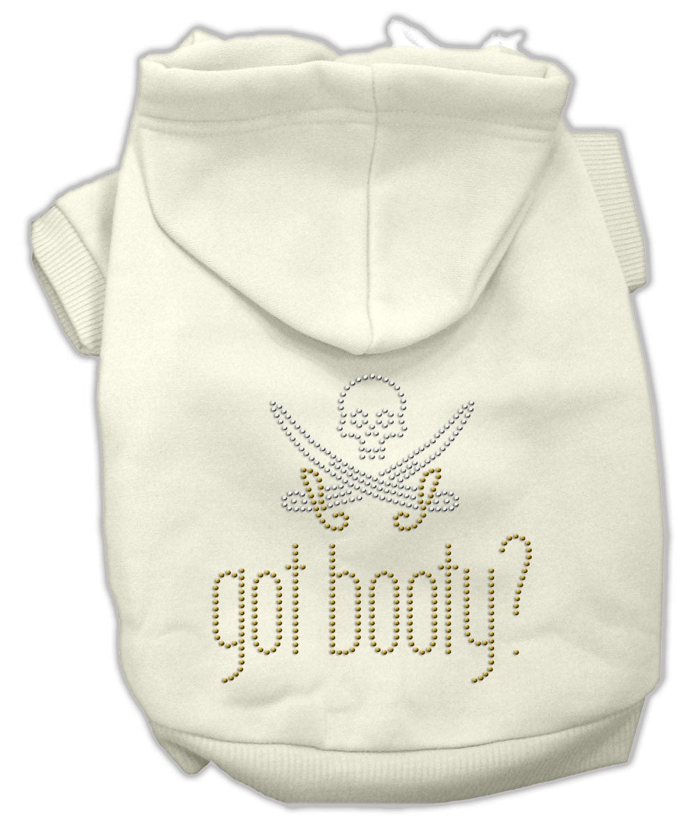 Pet, Dog & Cat Hoodie Rhinestone, "Got Booty?"