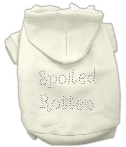Pet, Dog & Cat Hoodie Rhinestone, "Spoiled Rotten" - DOGGO'S KING