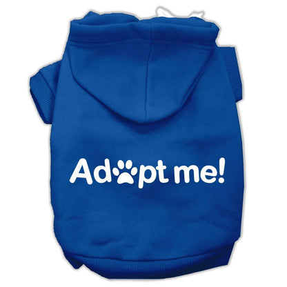 Pet, Dog & Cat Hoodie Screen Printed, "Adopt Me" - DOGGO'S KING