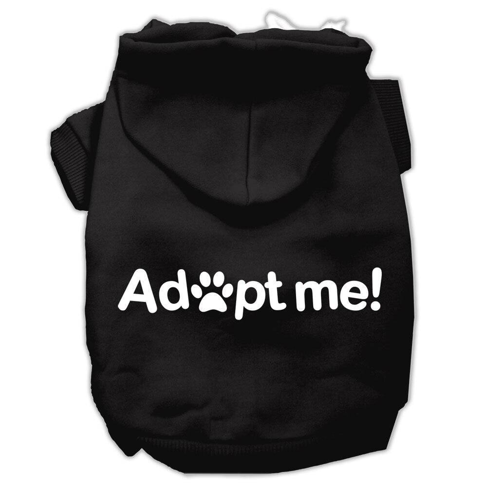 Pet, Dog & Cat Hoodie Screen Printed, "Adopt Me" - DOGGO'S KING