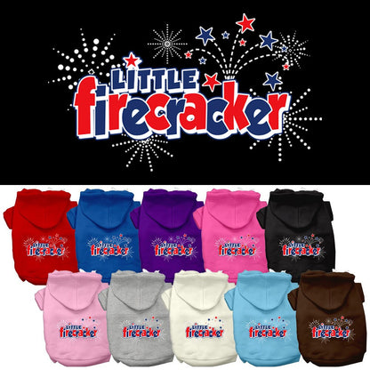 Pet Dog & Cat Hoodie Screen Printed, "Little Firecracker" - DOGGO'S KING