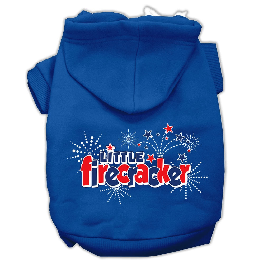Pet Dog & Cat Hoodie Screen Printed, "Little Firecracker" - DOGGO'S KING