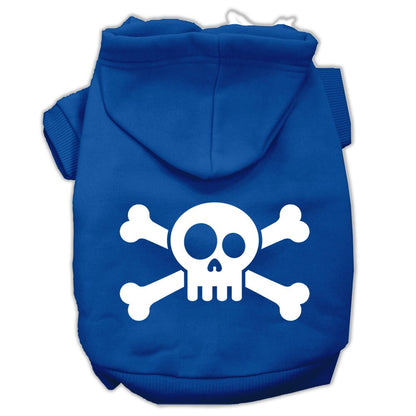 Pet Dog and Cat Hoodie Screen Printed, "Skull & Crossbones" - DOGGO'S KING
