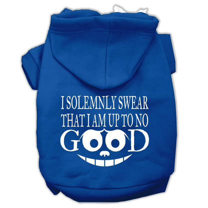 Pet Dog & Cat Hoodie Screen Printed, "I Solemnly Swear That I Am Up To No Good" - DOGGO'S KING
