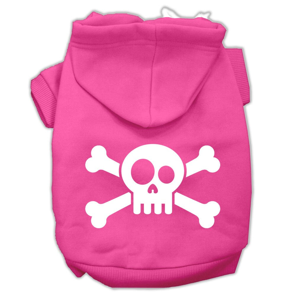 Pet Dog and Cat Hoodie Screen Printed, "Skull & Crossbones" - DOGGO'S KING