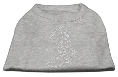 Pet Dog & Cat Shirt Rhinestone, "Boot"