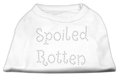 Pet Dog & Cat Shirt Rhinestone, "Spoiled Rotten" - DOGGO'S KING