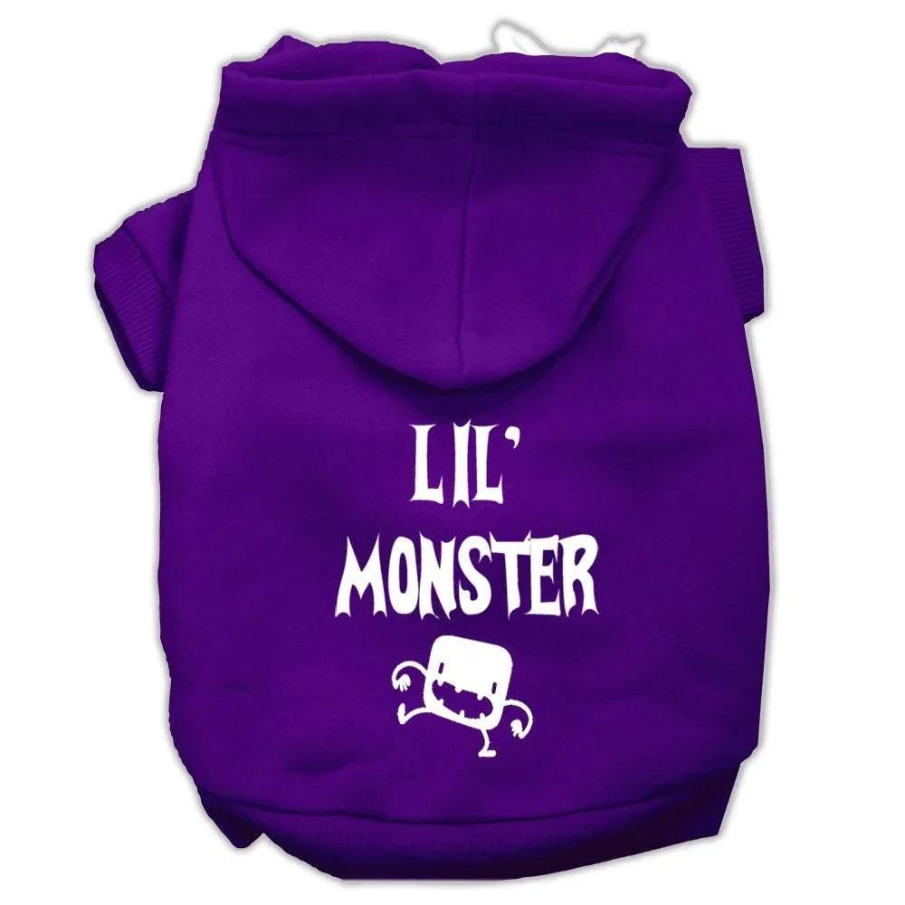 Halloween Pet, Dog & Cat Hoodie Screen Printed, "Lil Monster" - DOGGO'S KING