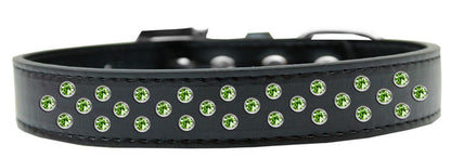 Dog, Puppy & Pet Fashion  Collar, "Lime Green Crystal Sprinkles" - DOGGO'S KING