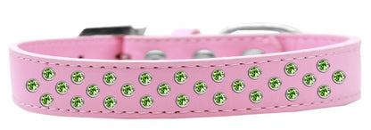 Dog, Puppy & Pet Fashion  Collar, "Lime Green Crystal Sprinkles" - DOGGO'S KING